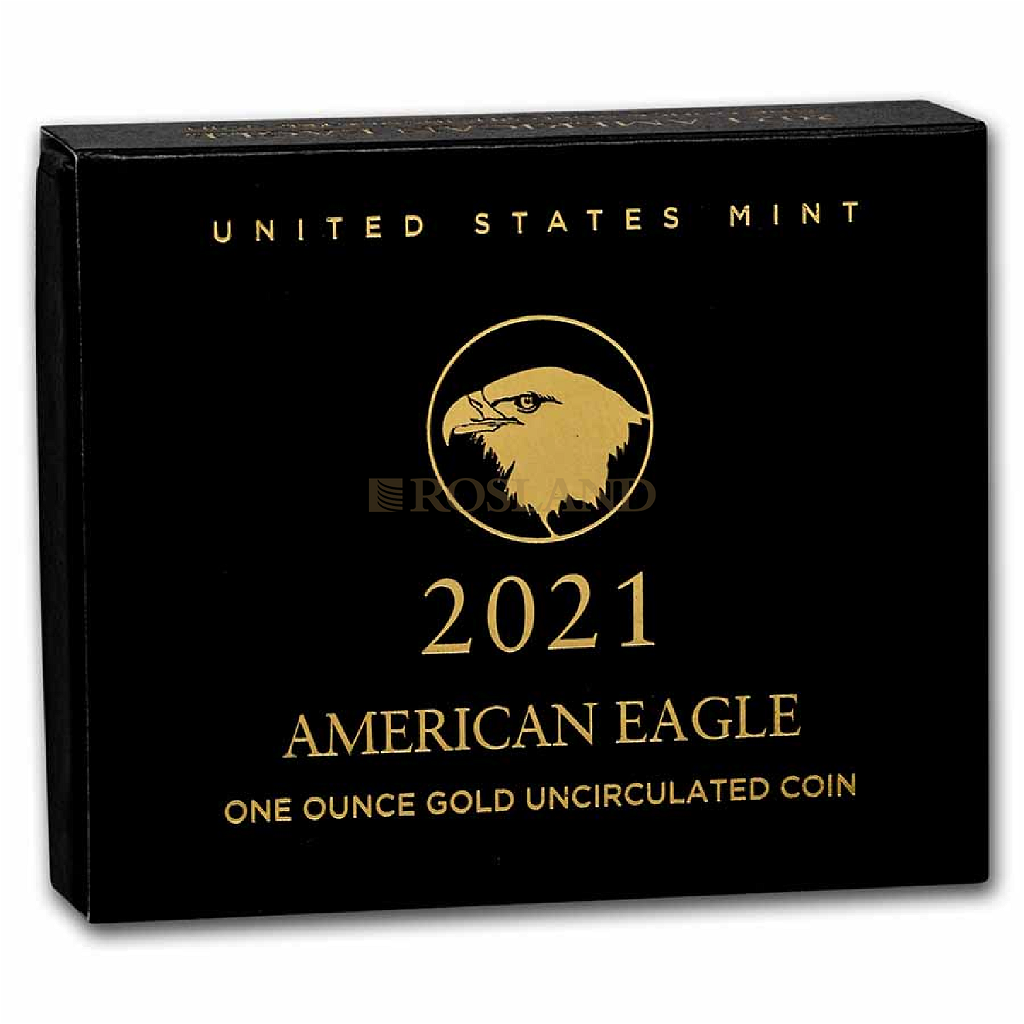1 Unze Goldmünze American Eagle 2021 Burnished Type 2 (Box, Zertifikat)