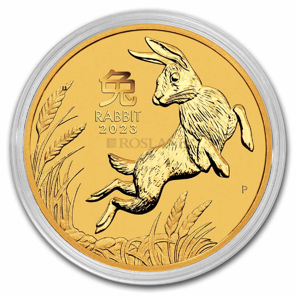 1 Unze Goldmünze Lunar 3 Hase 2023