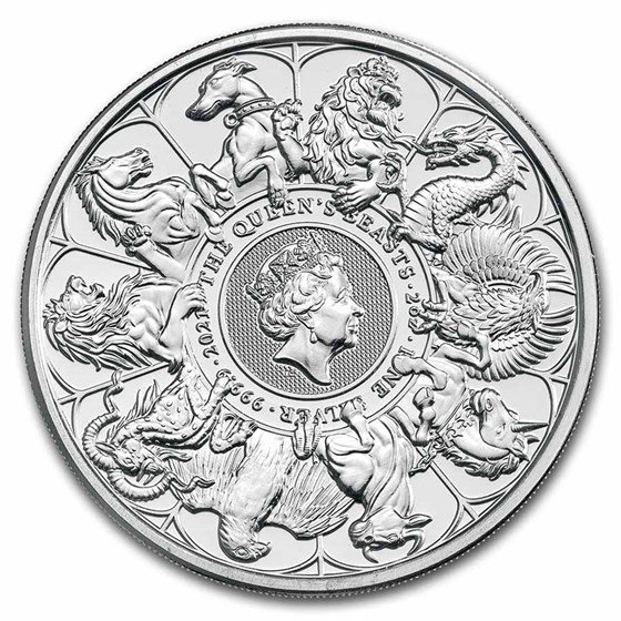 2 Unze Silbermünze Queens Beasts 2021 Sammler Münze
