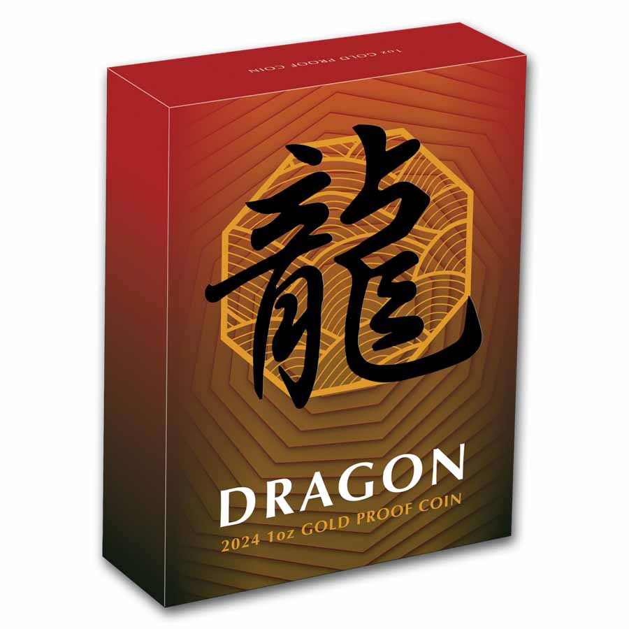 1 Unze Goldmünze Australien Dragon 2024 PP (Box, Zertifikat)