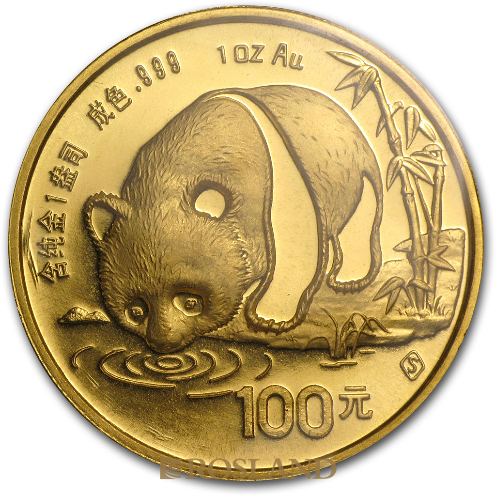 1 Unze Goldmünze China Panda (S) 1987