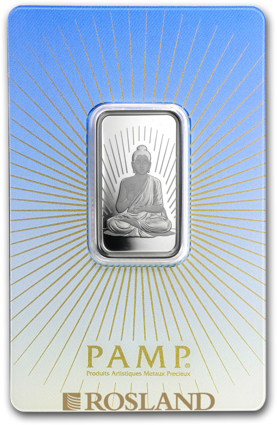 10 Gramm Silberbarren PAMP Religion - Buddha