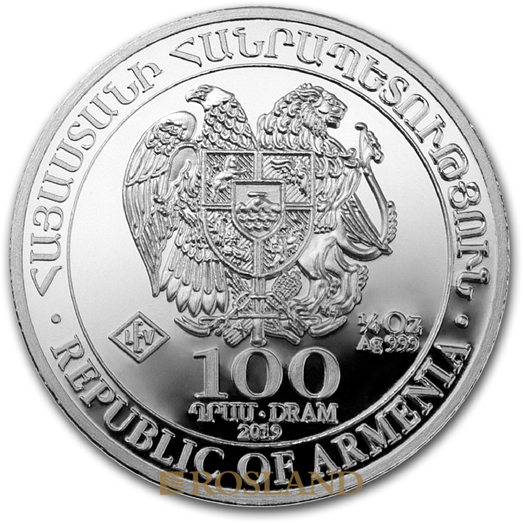 1/4 Unze Silbermünze Armenien Arche Noah 2019