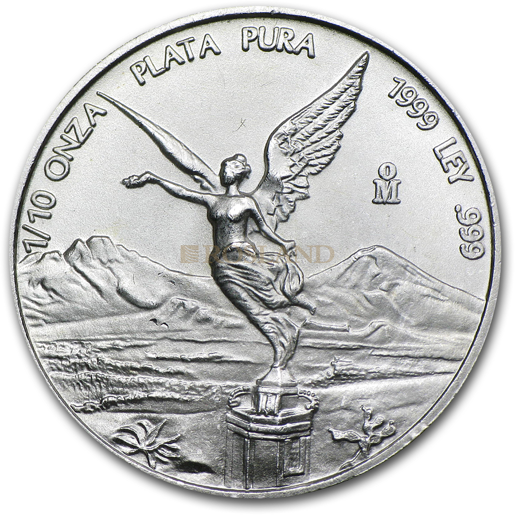 1/10 Unze Silbermünze Mexican Libertad 1999