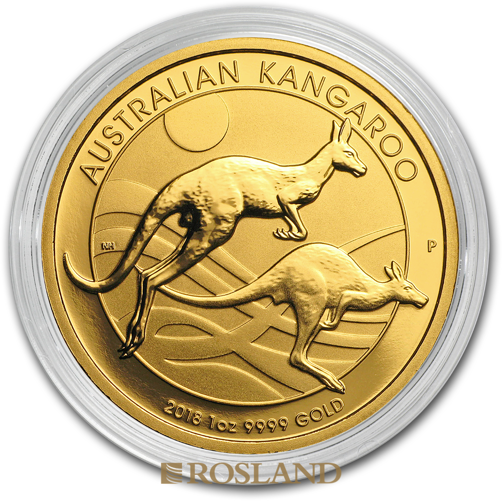 1 Unze Goldmünze Australien Känguru 2018