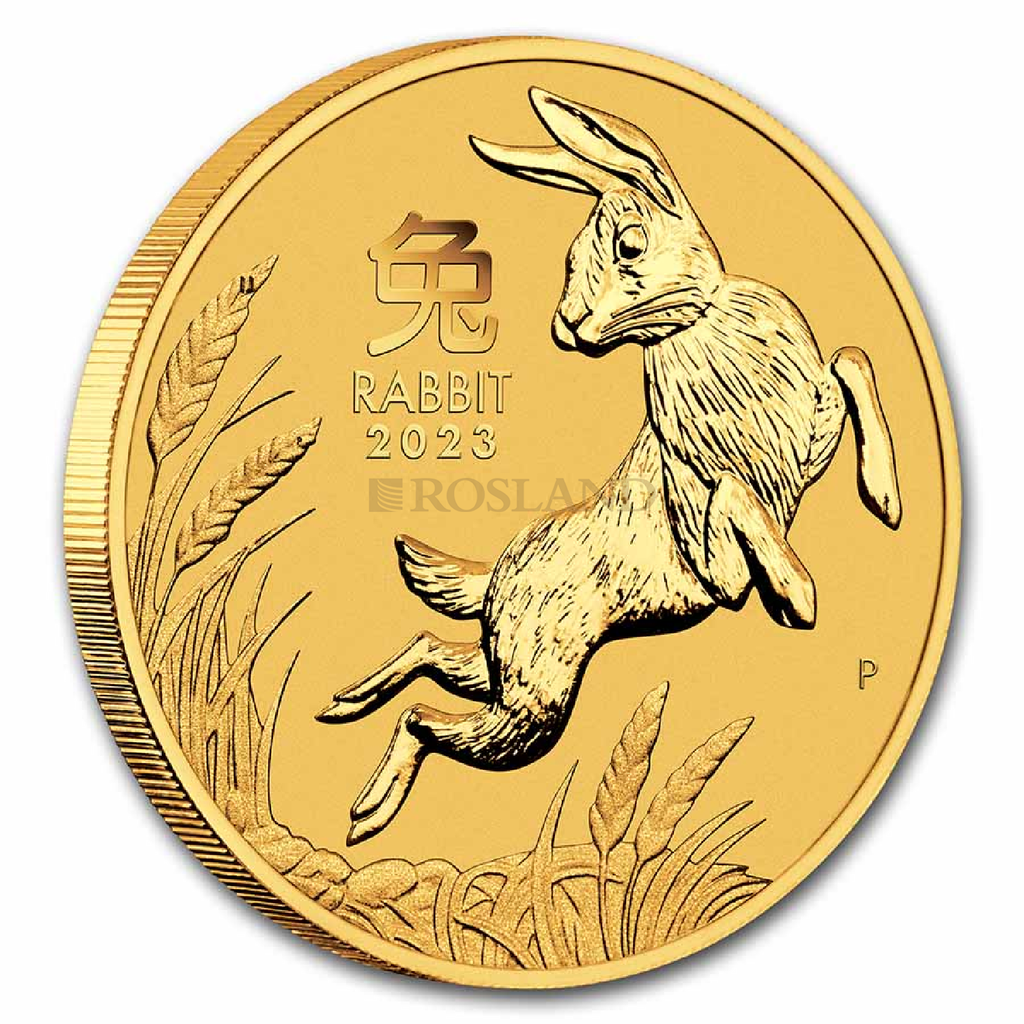 1/4 Unze Goldmünze Lunar 3 Hase 2023