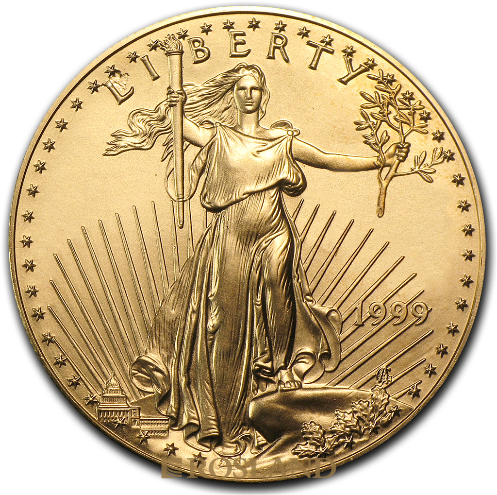 1 Unze Goldmünze American Eagle 1999