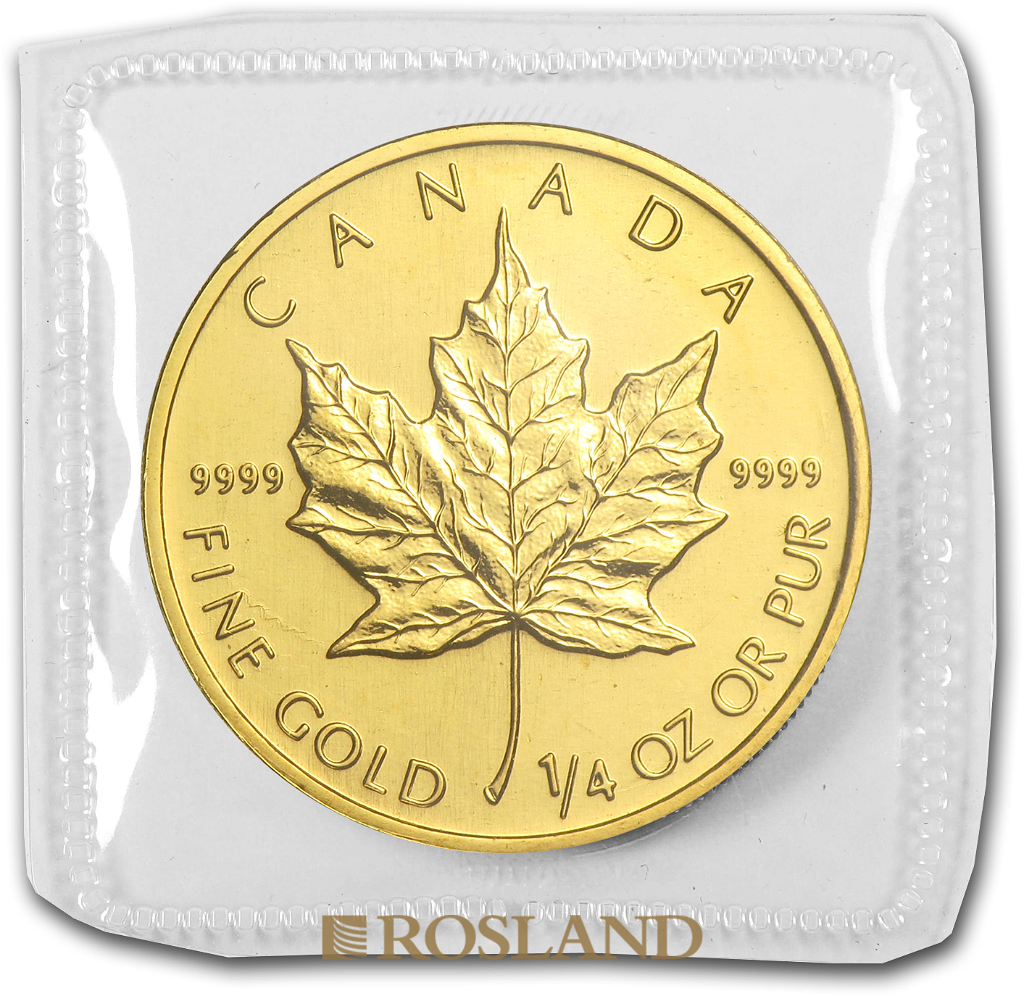 1/4 Unze Goldmünze Kanada Maple Leaf 2001