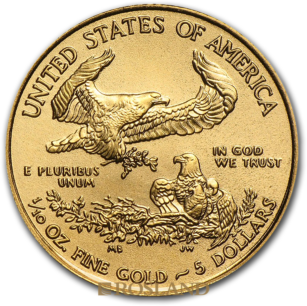 1/10 Unze Goldmünze American Eagle 2018