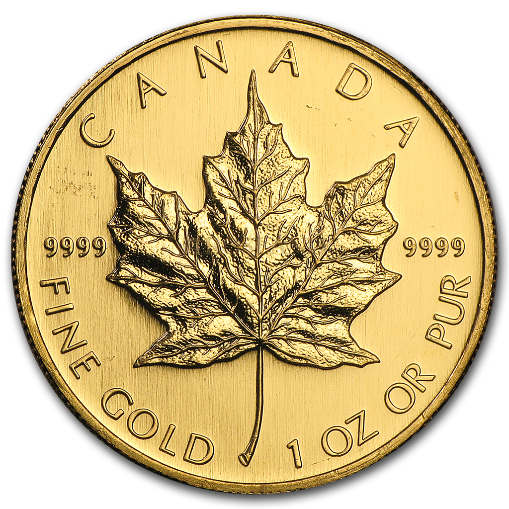 1 Unze Goldmünze Kanada Maple Leaf 2008