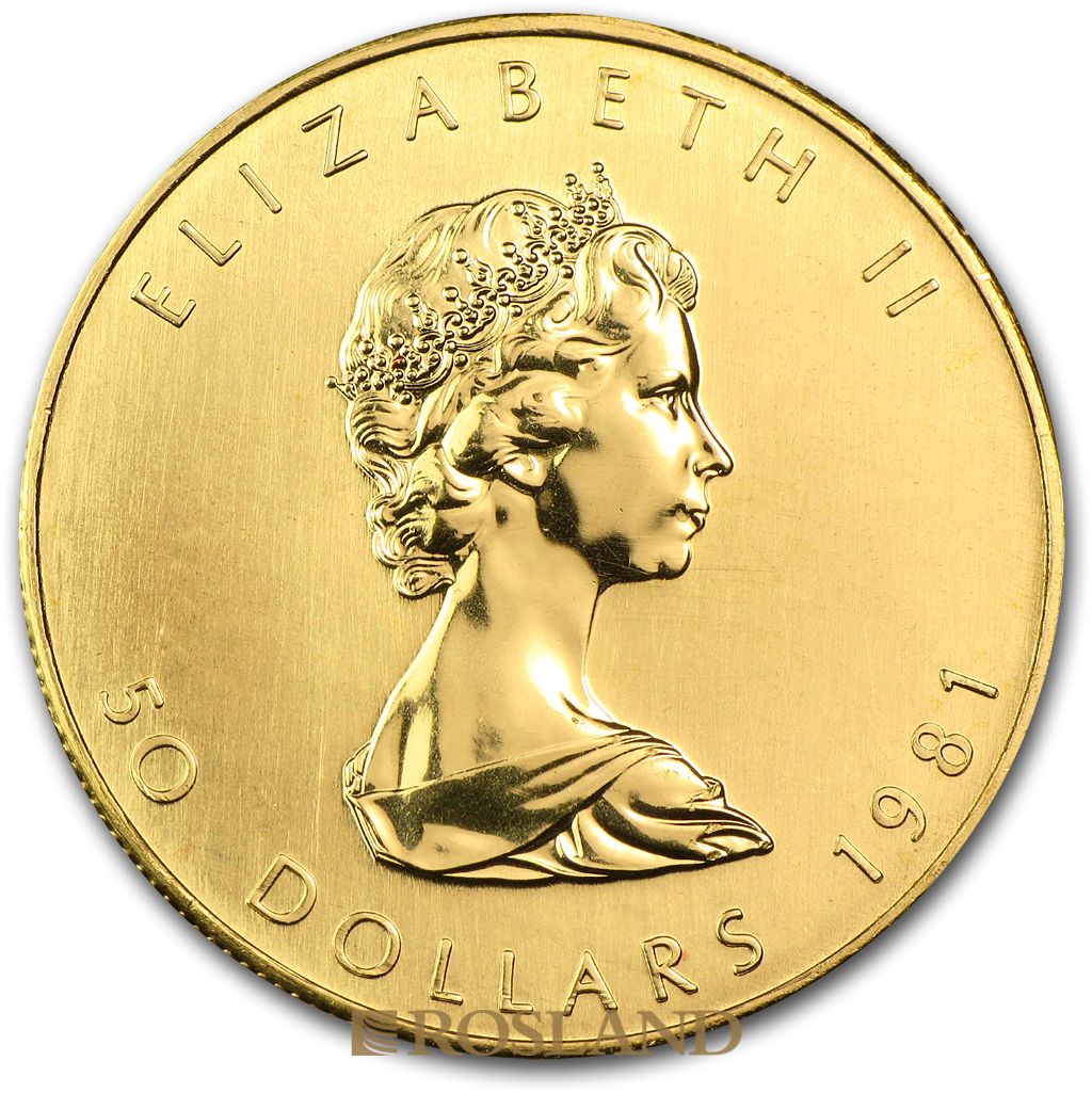 1 Unze Goldmünze Kanada Maple Leaf 1981