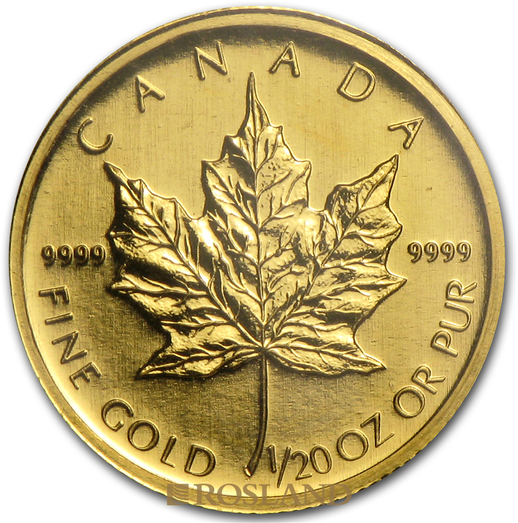 1/20 Unze Goldmünze Kanada Maple Leaf 2009
