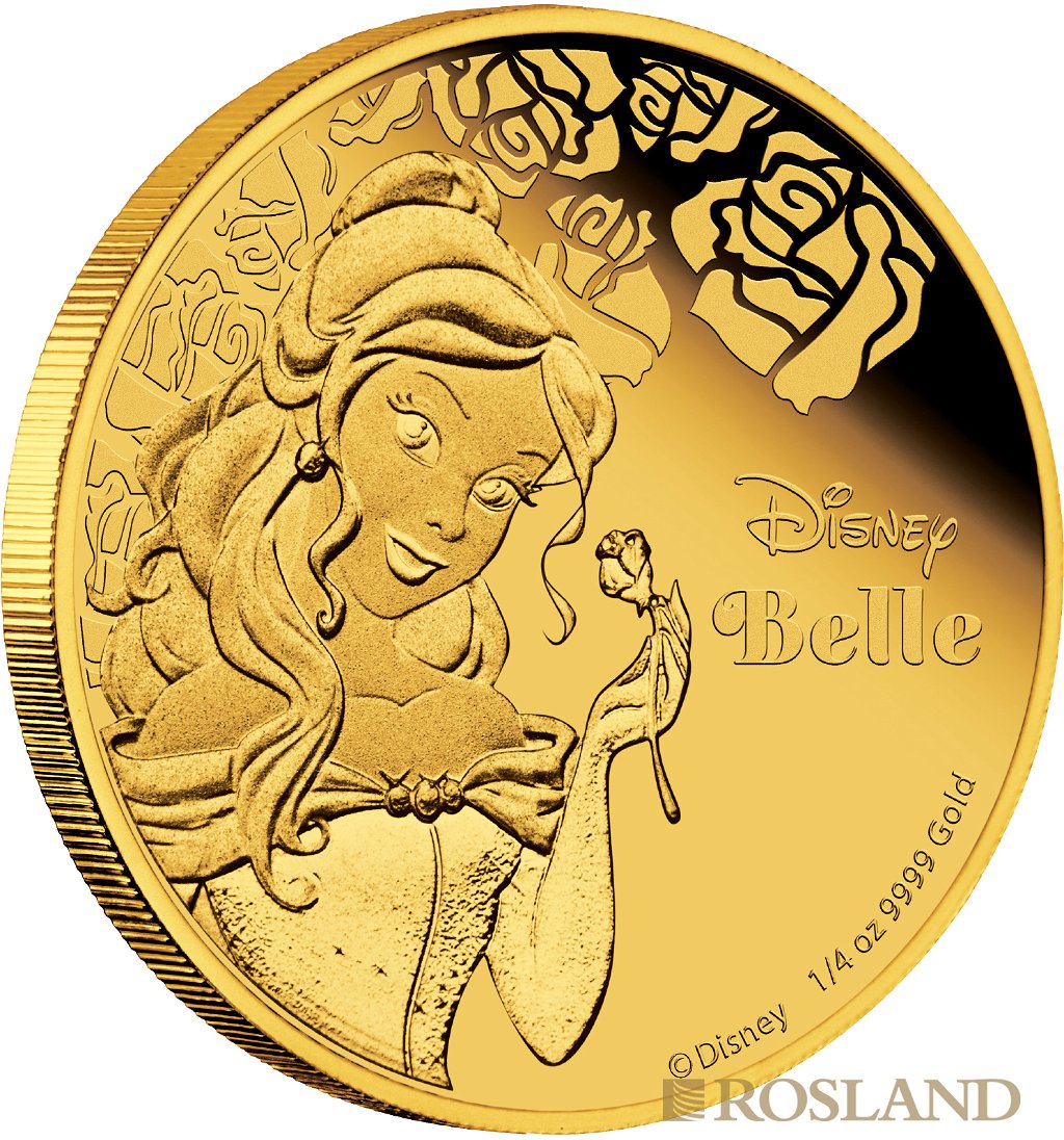 1/4 Unze Goldmünze Disney© Belle 2015 PP (Box, Zertifikat)
