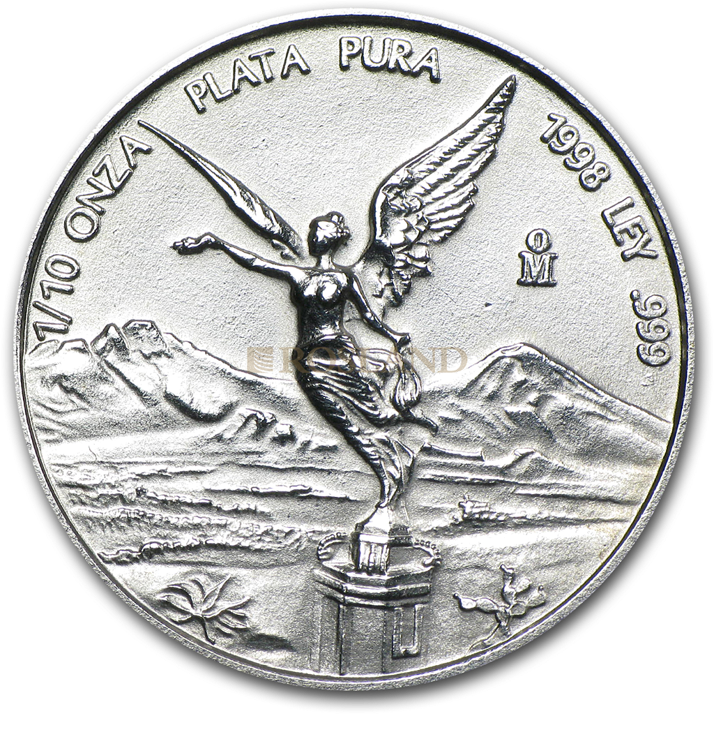 1/10 Unze Silbermünze Mexican Libertad 1998