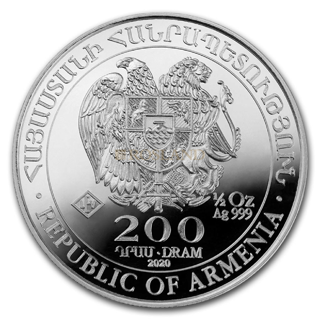 1/2 Unze Silbermünze Armenien Arche Noah 2020