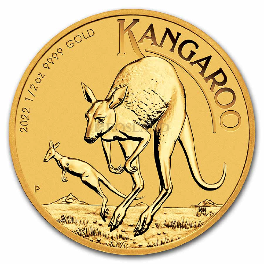 1/2 Unze Goldmünze Australien Känguru 2022