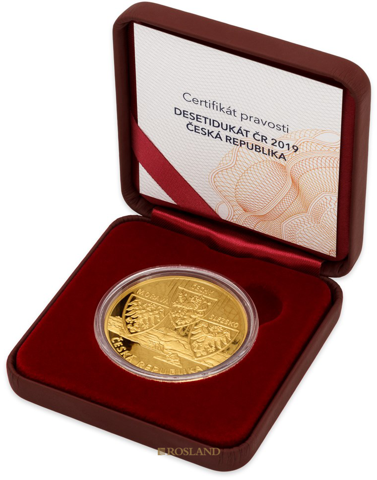 10 Dukaten Goldmedaille Czech Republic 2020 PP (Box, Zertifikat)