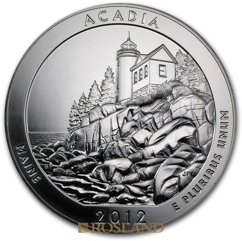 5 Unzen Silbermünze ATB Acadia National Park 2012