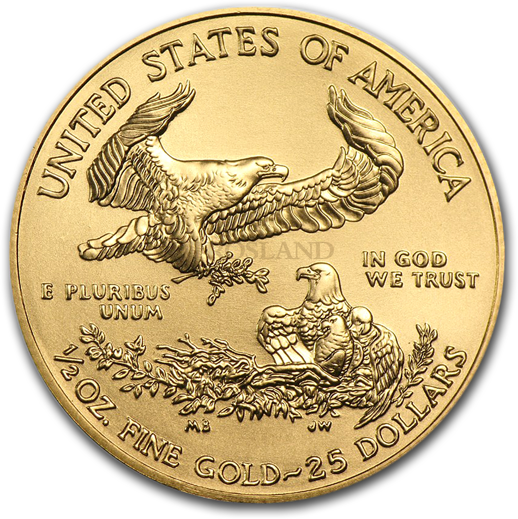 1/2 Unze Goldmünze American Eagle 2020 PCGS MS-70 First Day