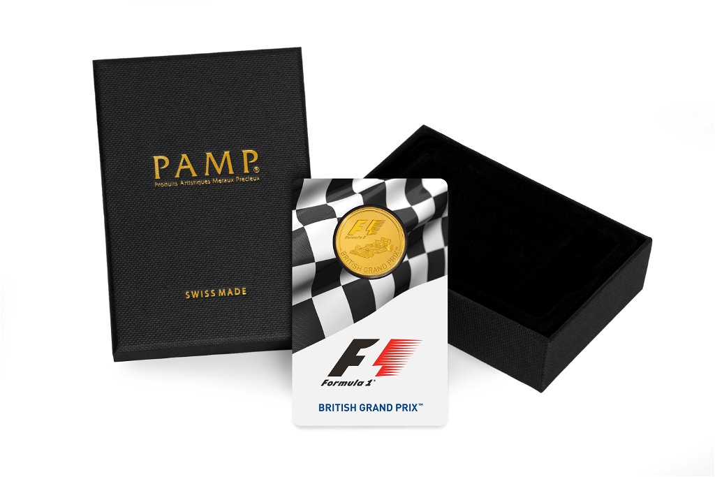 1/4 Unze Goldmünze Formel 1® British GP™ 2016 PP (Box, Zeritfikat)