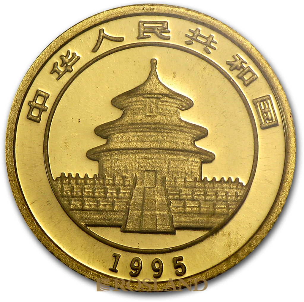 1/20 Unze Goldmünze China Panda 1995 (Großer Jahrgang)