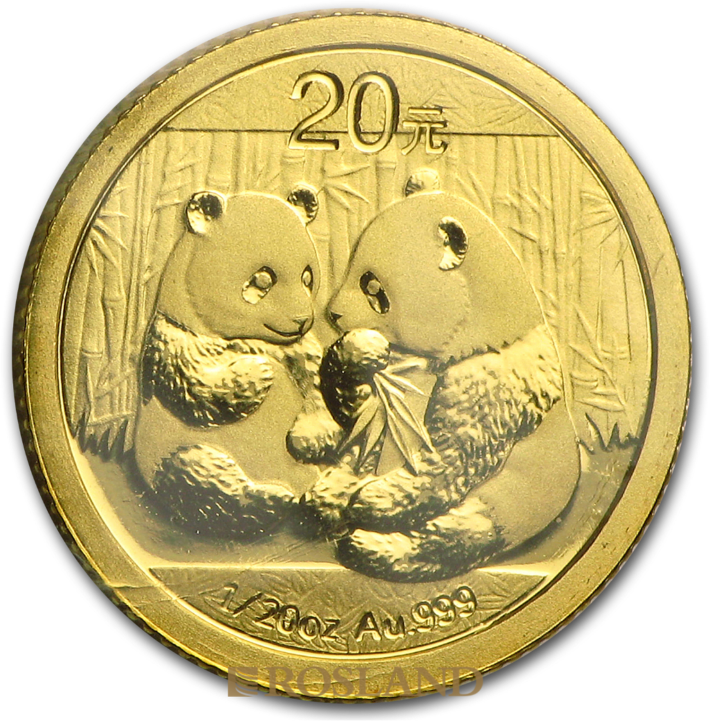 1/20 Unze Goldmünze China Panda 2009