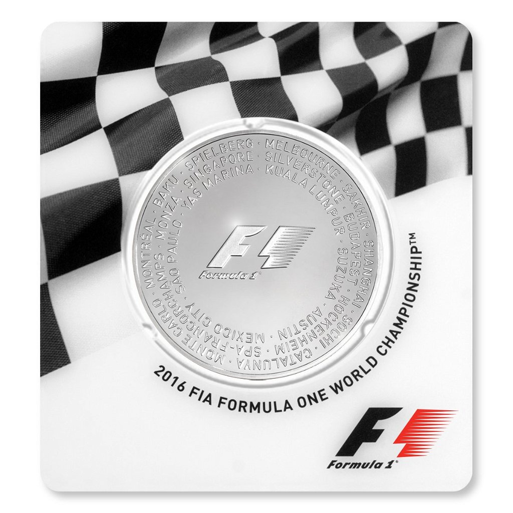 2,5 Unzen Silbermünze Formel 1® 2017 PP (Box, Zertifikat)
