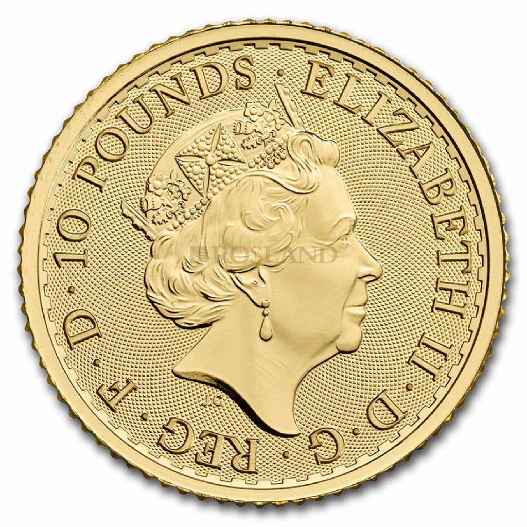 1/10 Unze Goldmünze Britannia 2023 Queen Elizabeth II