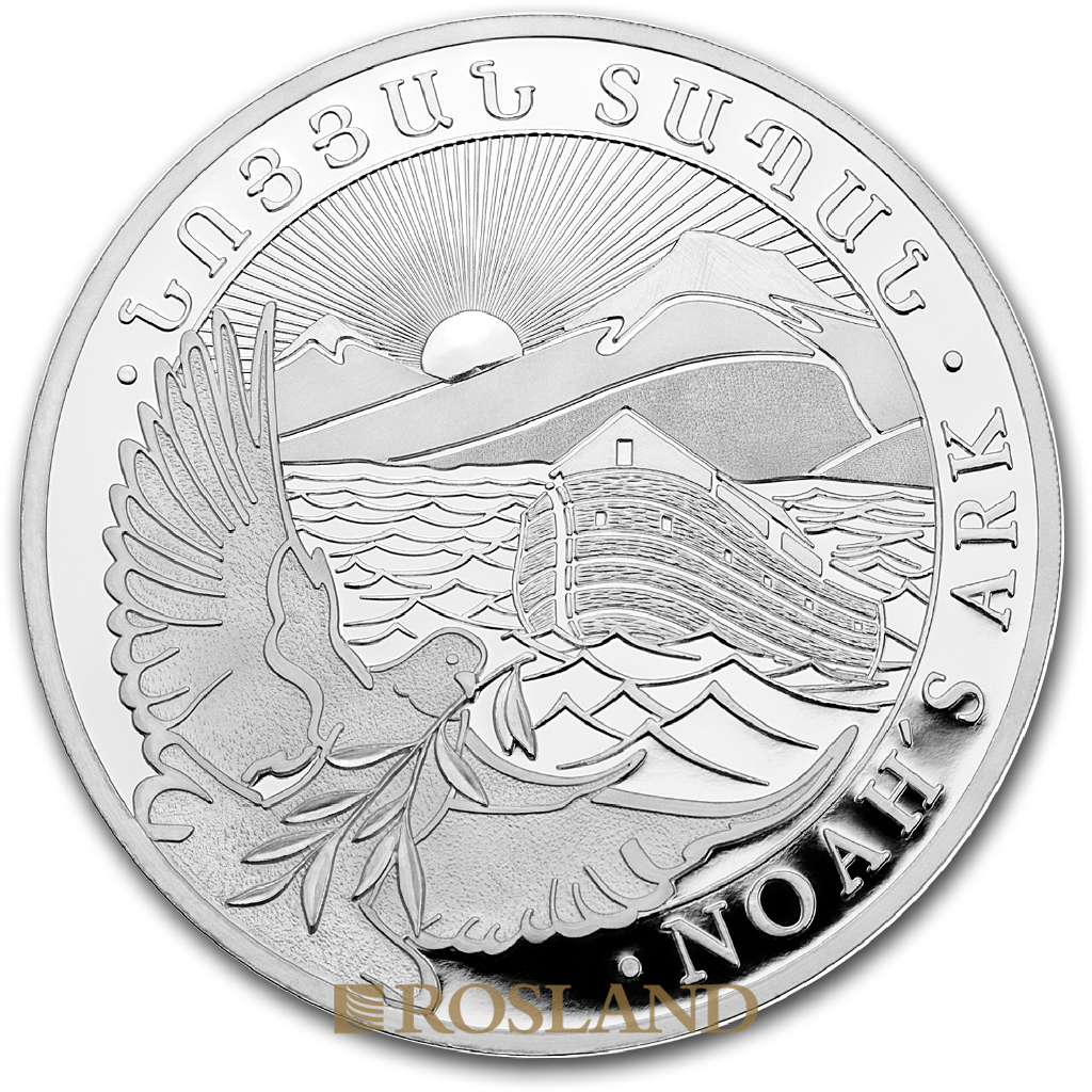 5 Kilogramm Silbermünze Armenien Arche Noah 2019 (Box, Zertifikat)