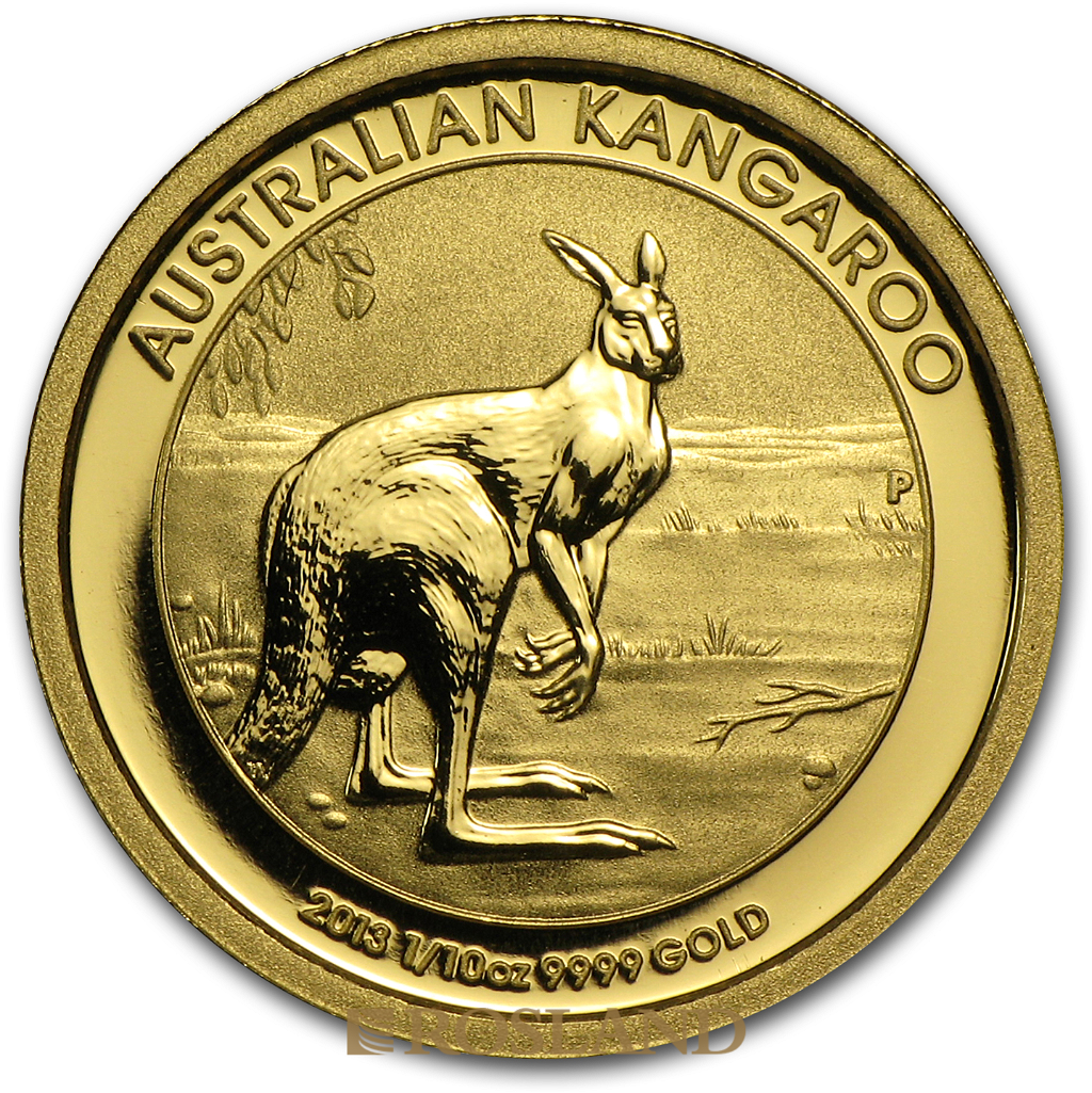 1/10 Unze Goldmünze Australien Känguru 2013