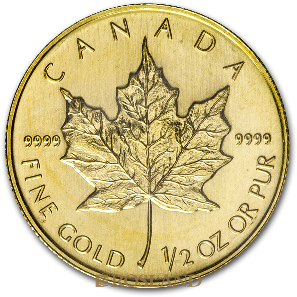 1/2 Unze Goldmünze Kanada Maple Leaf 2008