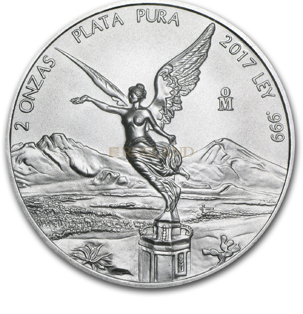 2 Unzen Silbermünze Mexican Libertad 2017