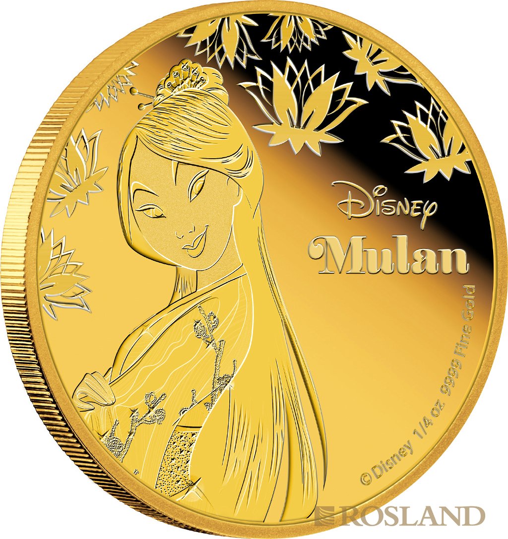 1/4 Unze Goldmünze Disney© Mulan 2016 PP (Box, Zertifikat)