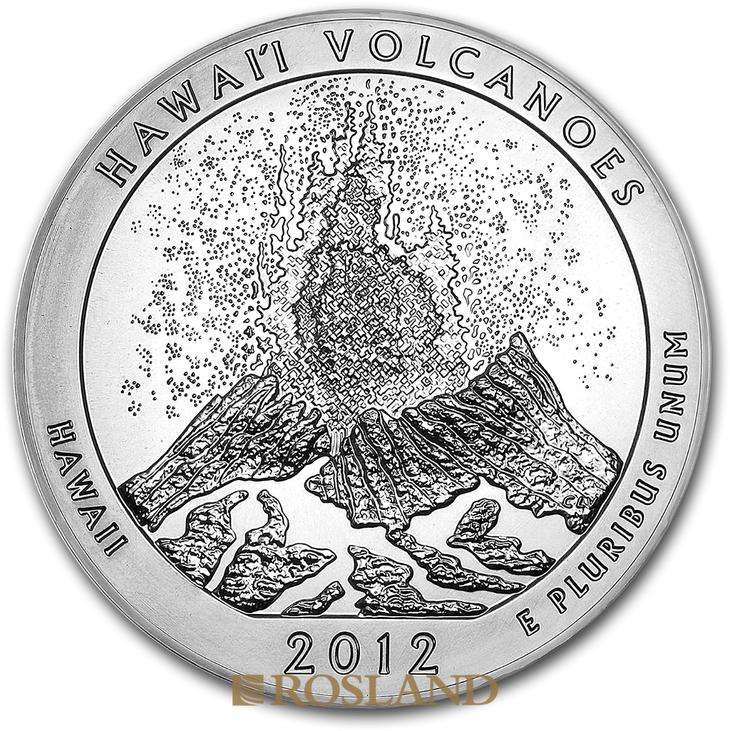 5 Unzen Silbermünze ATB Hawai’i Volcanoes National Park 2012