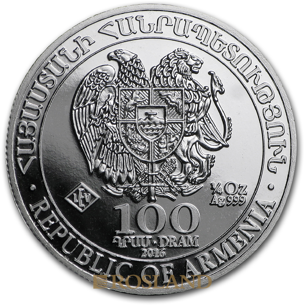 1/4 Unze Silbermünze Armenien Arche Noah 2016