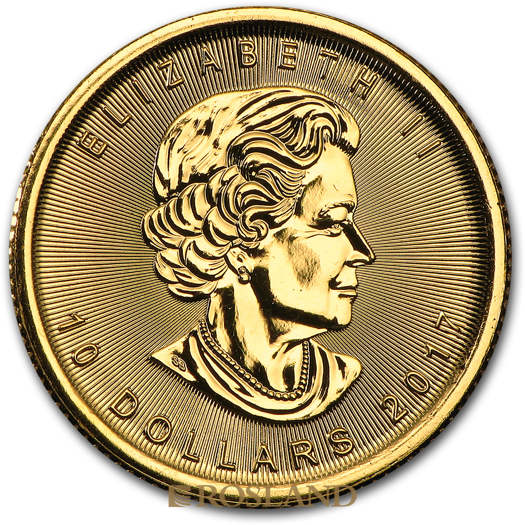 1/4 Unze Goldmünze Kanada Maple Leaf 2017