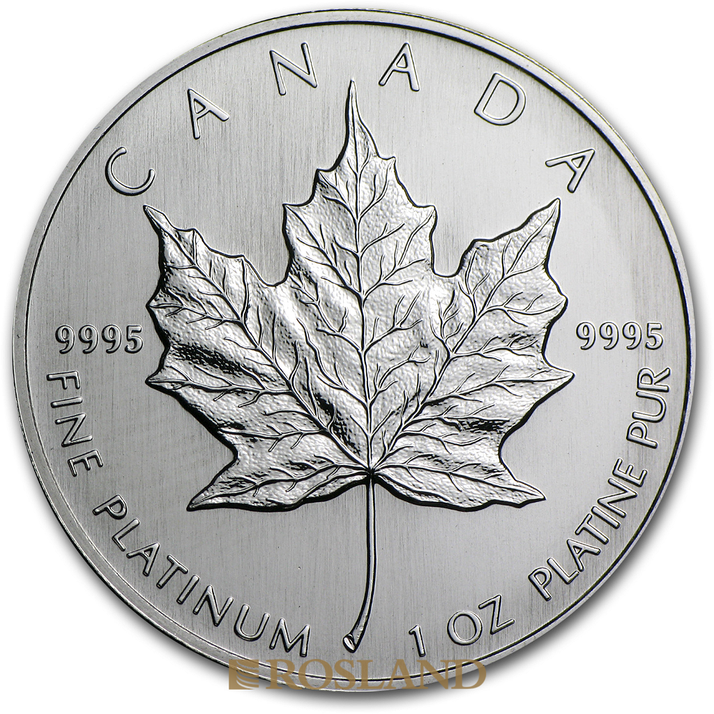 1 Unze Platinmünze Kanada Maple Leaf 1994