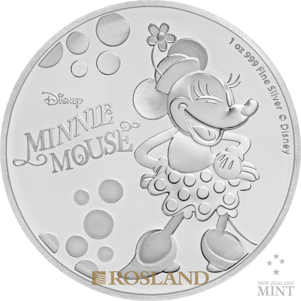 1 Unze Silbermünze Disney® Minnie Maus 2019 PP (Box, Zertifikat)