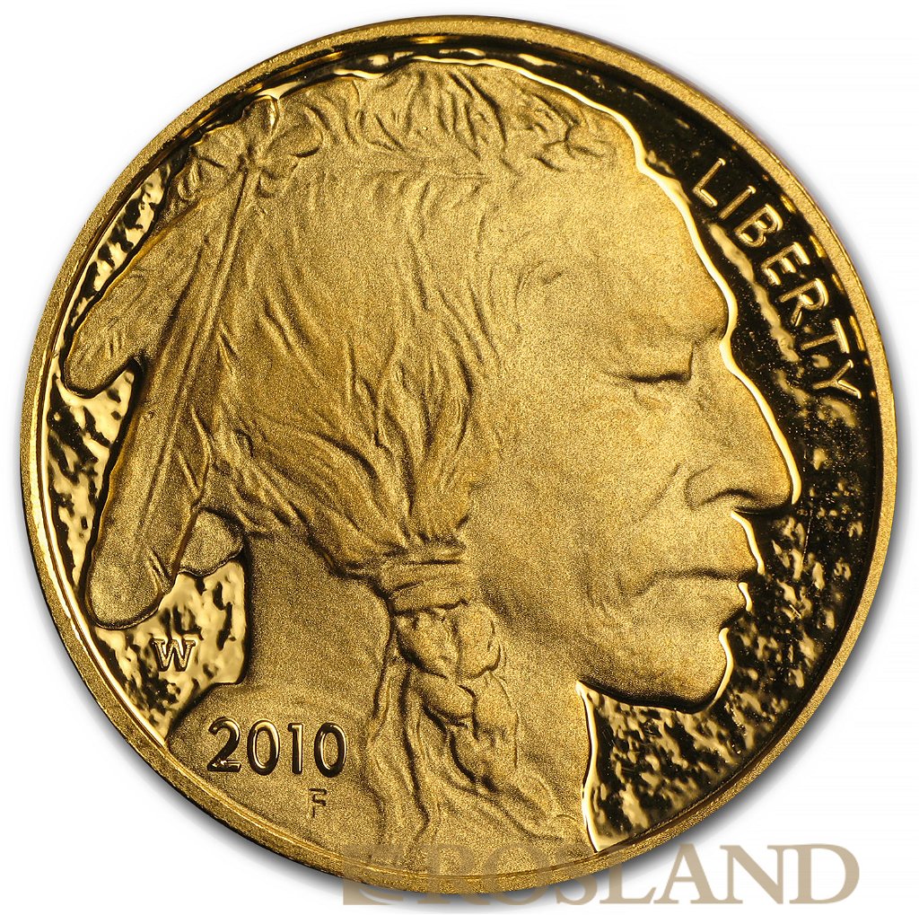 1 Unze Goldmünze American Buffalo 2010 PP (Box, Zertifikat)