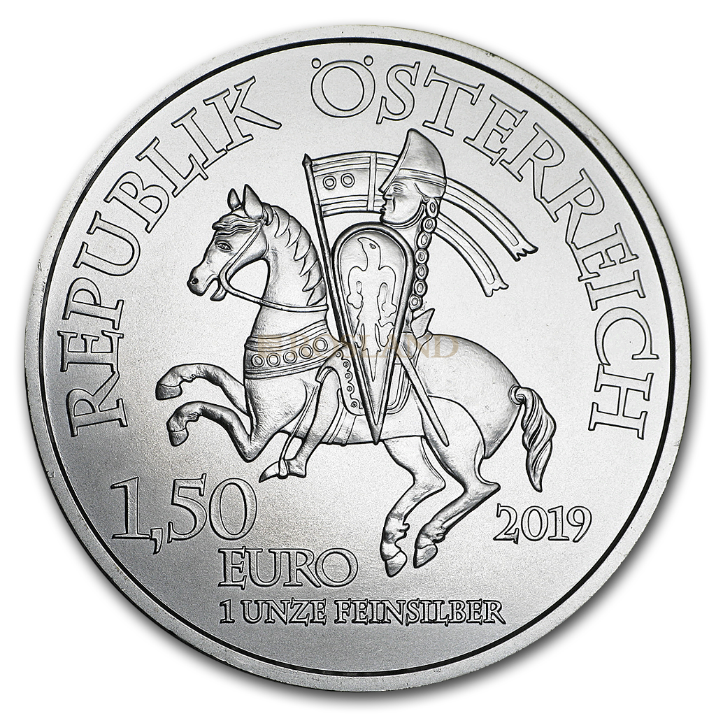 1 Unze Silbermünze Österreich Herzog Leopold 2019