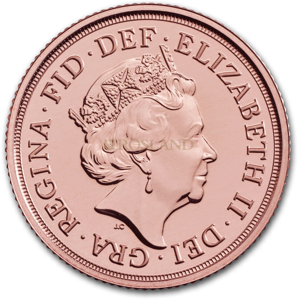 1 Sovereign Goldmünze Großbritannien 2020
