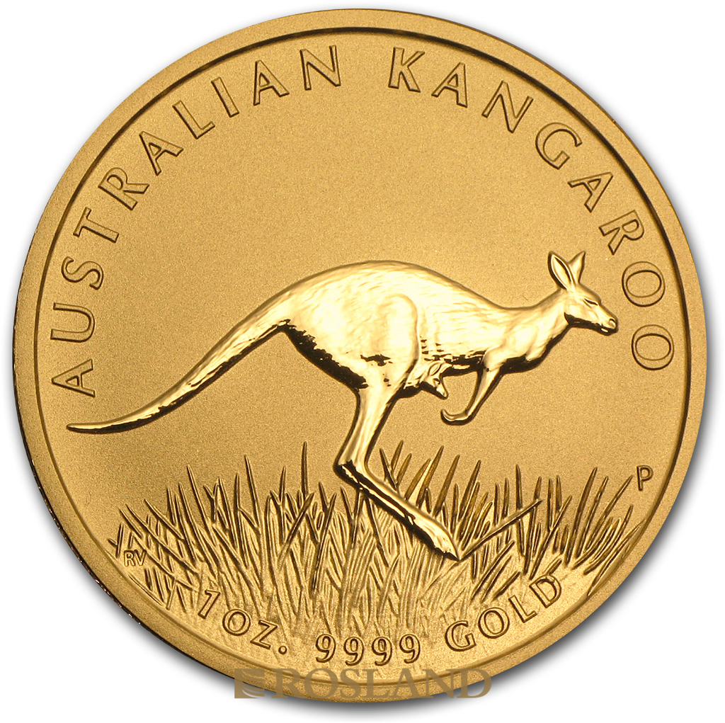 1 Unze Goldmünze Australien Känguru 2008