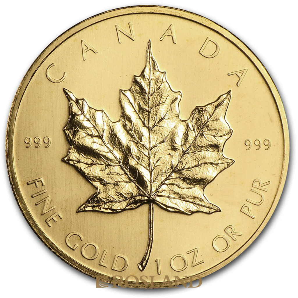 1 Unze Goldmünze Kanada Maple Leaf 1979