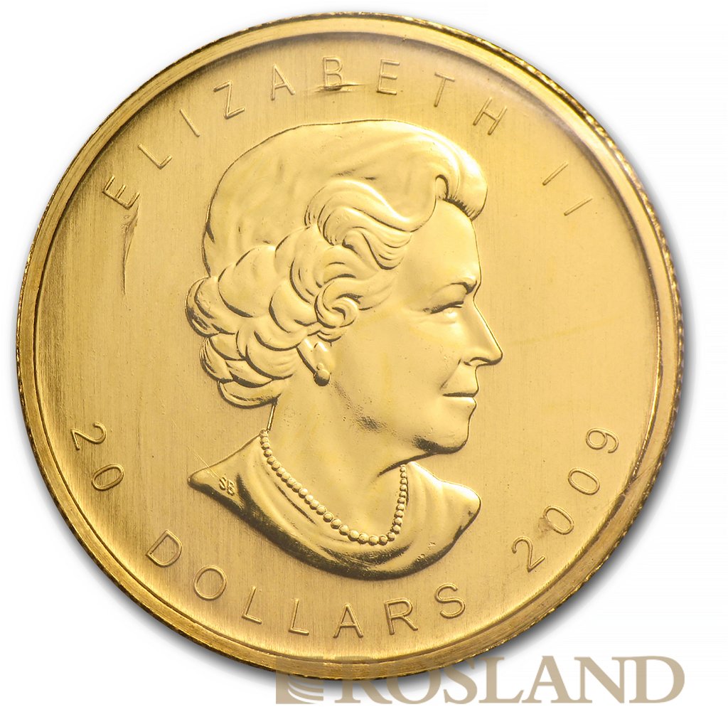 1/2 Unze Goldmünze Kanada Maple Leaf 2009