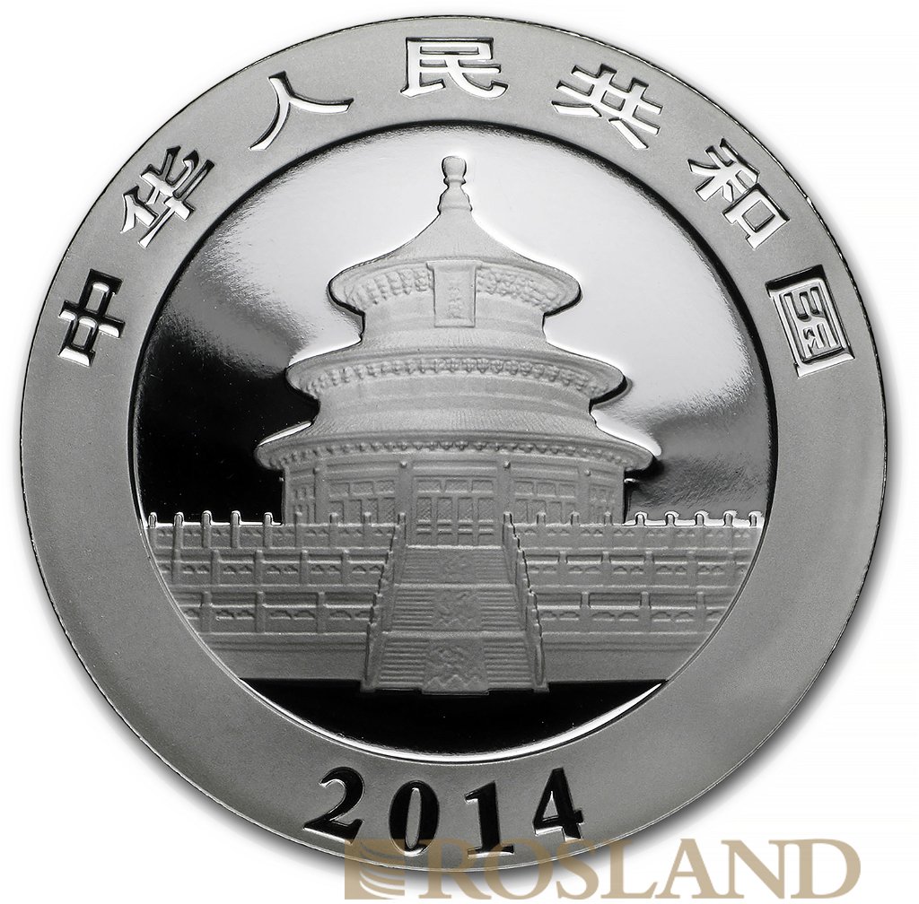 1 Unze Silbermünze China Panda 2014