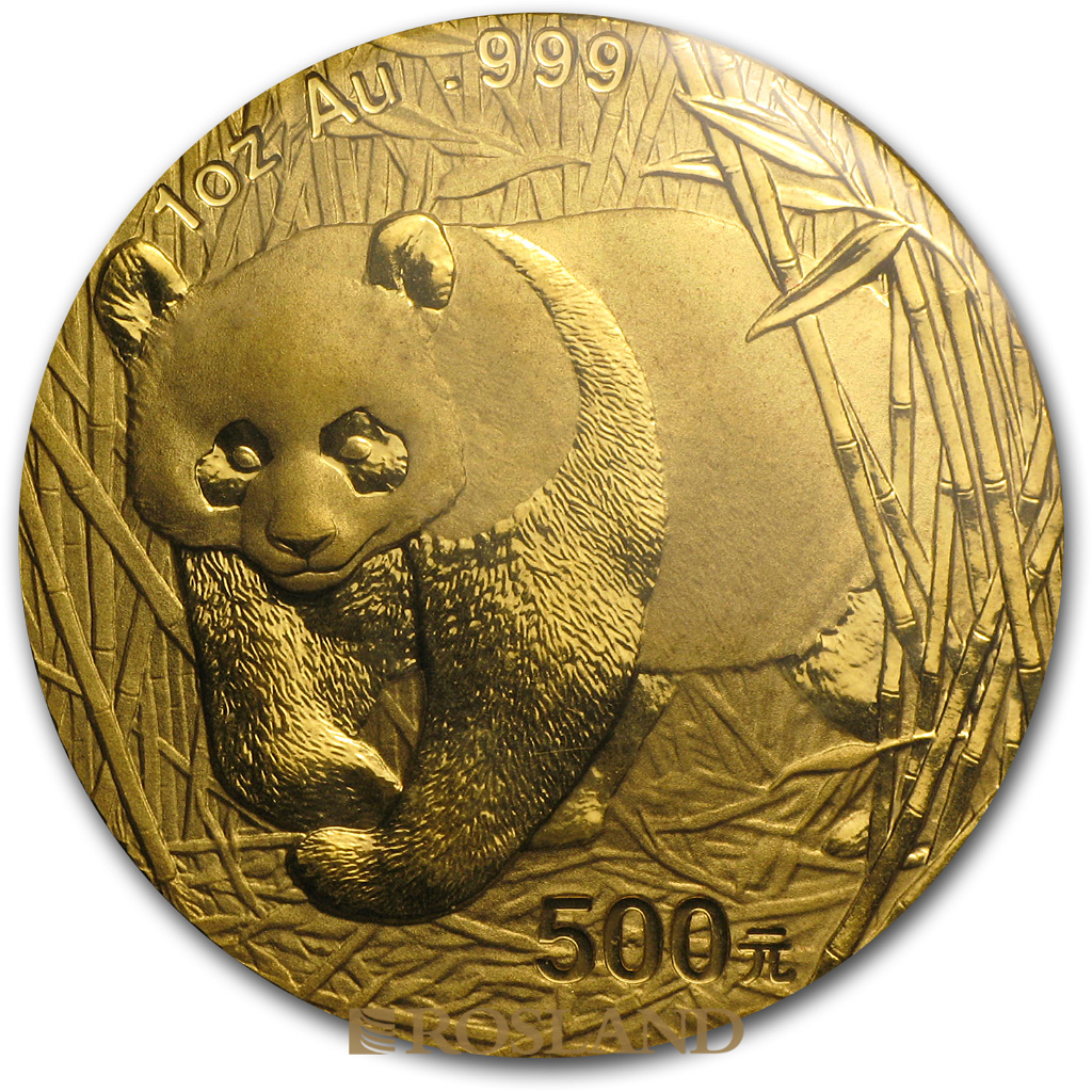 1 Unze Goldmünze China Panda 2001