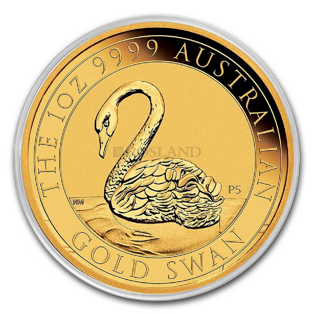 1 Unze Goldmünze Australien Schwan 2021