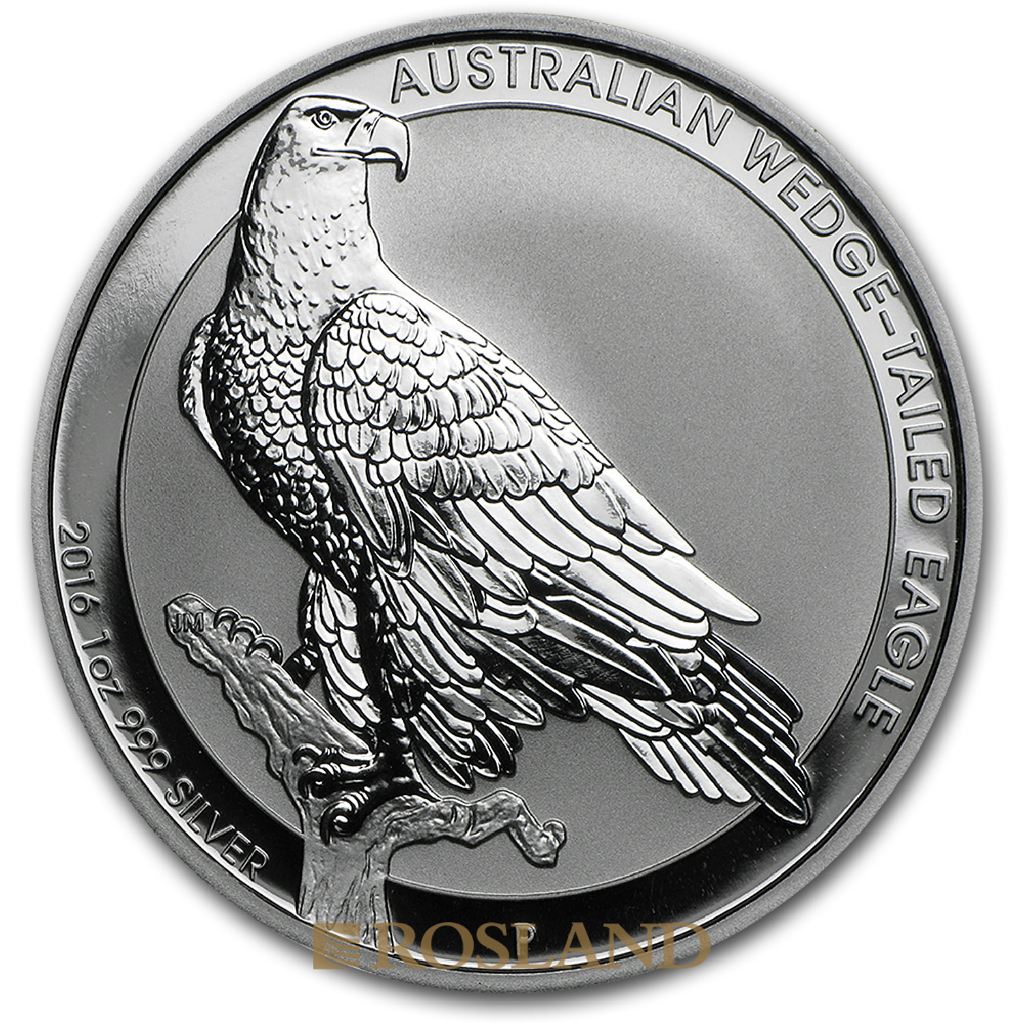 1 Unze Silbermünze Wedge Tailed Eagle 2016
